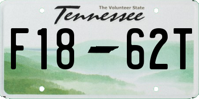 TN license plate F1862T