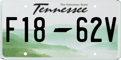 TN license plate F1862V