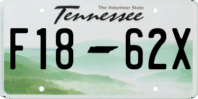 TN license plate F1862X