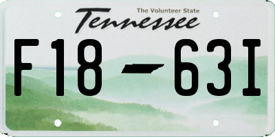 TN license plate F1863I