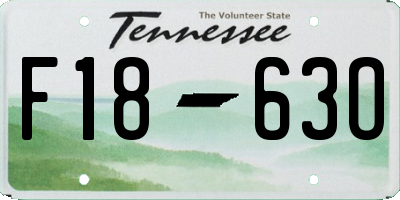 TN license plate F1863O