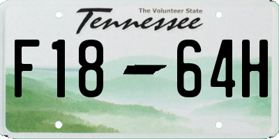 TN license plate F1864H