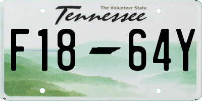 TN license plate F1864Y