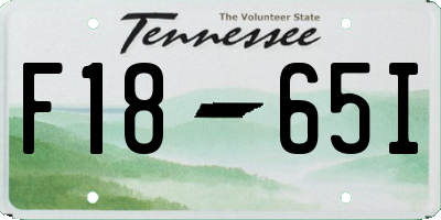 TN license plate F1865I