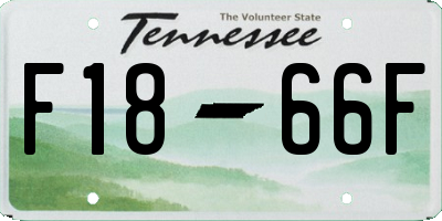 TN license plate F1866F