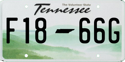 TN license plate F1866G