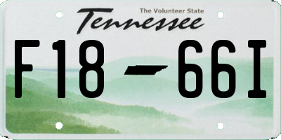 TN license plate F1866I