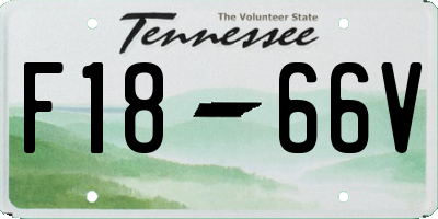 TN license plate F1866V