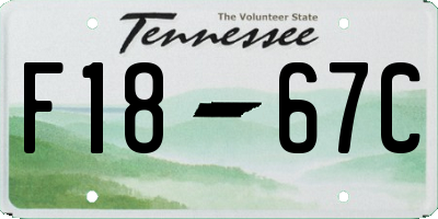 TN license plate F1867C