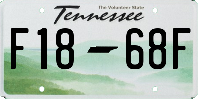 TN license plate F1868F