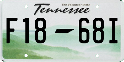 TN license plate F1868I