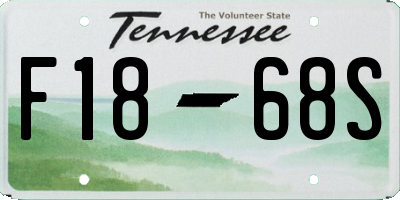 TN license plate F1868S