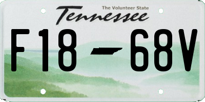 TN license plate F1868V
