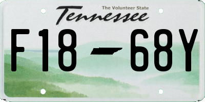 TN license plate F1868Y
