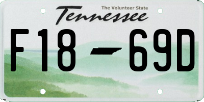 TN license plate F1869D
