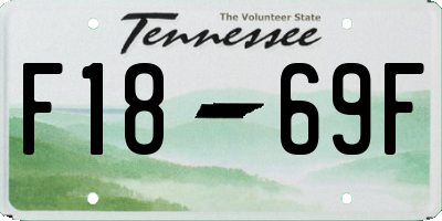 TN license plate F1869F