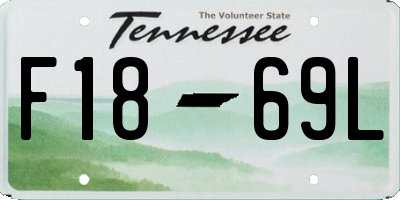 TN license plate F1869L