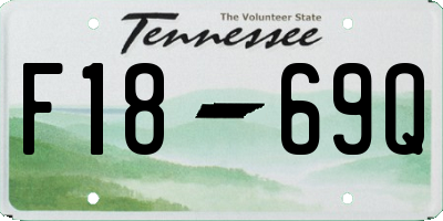 TN license plate F1869Q