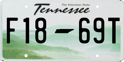 TN license plate F1869T