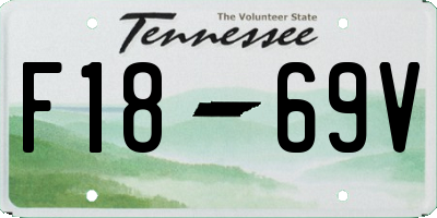 TN license plate F1869V
