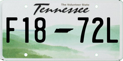 TN license plate F1872L