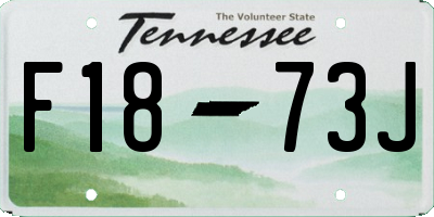 TN license plate F1873J