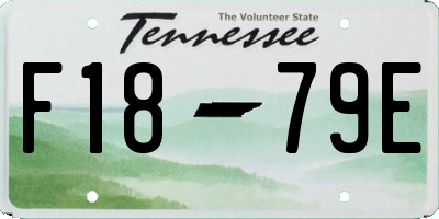 TN license plate F1879E