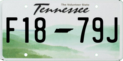TN license plate F1879J