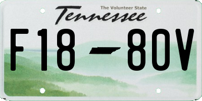 TN license plate F1880V