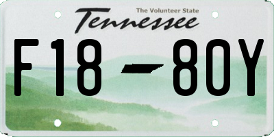 TN license plate F1880Y