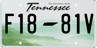 TN license plate F1881V