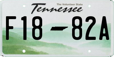 TN license plate F1882A
