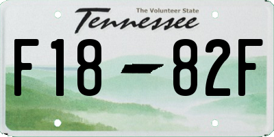 TN license plate F1882F