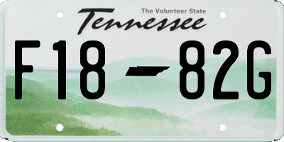 TN license plate F1882G