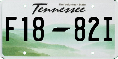 TN license plate F1882I