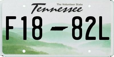 TN license plate F1882L