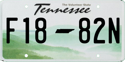 TN license plate F1882N