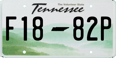TN license plate F1882P