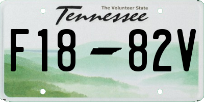 TN license plate F1882V