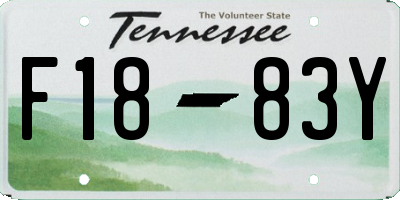 TN license plate F1883Y