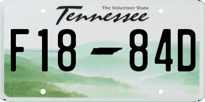 TN license plate F1884D