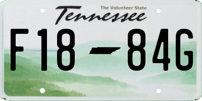 TN license plate F1884G