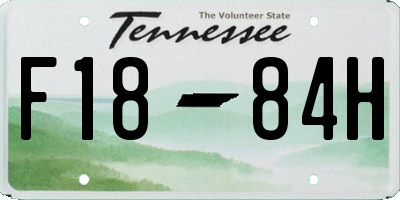 TN license plate F1884H