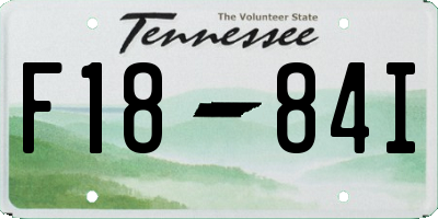 TN license plate F1884I