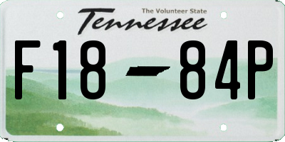TN license plate F1884P