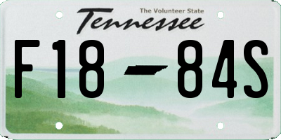 TN license plate F1884S