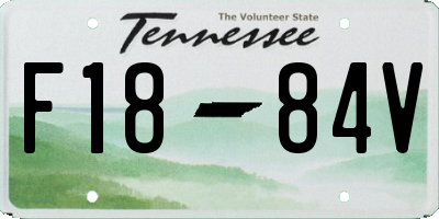 TN license plate F1884V