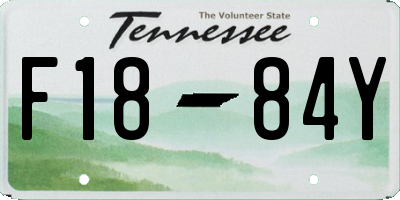 TN license plate F1884Y