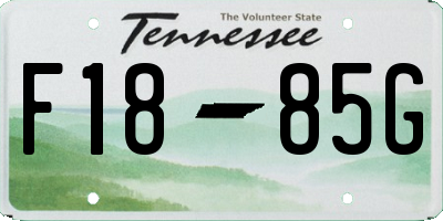 TN license plate F1885G