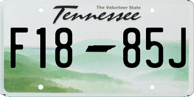 TN license plate F1885J